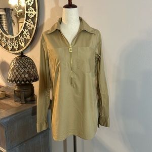 BEING DELETED Michael Kors Zip Front Shirt